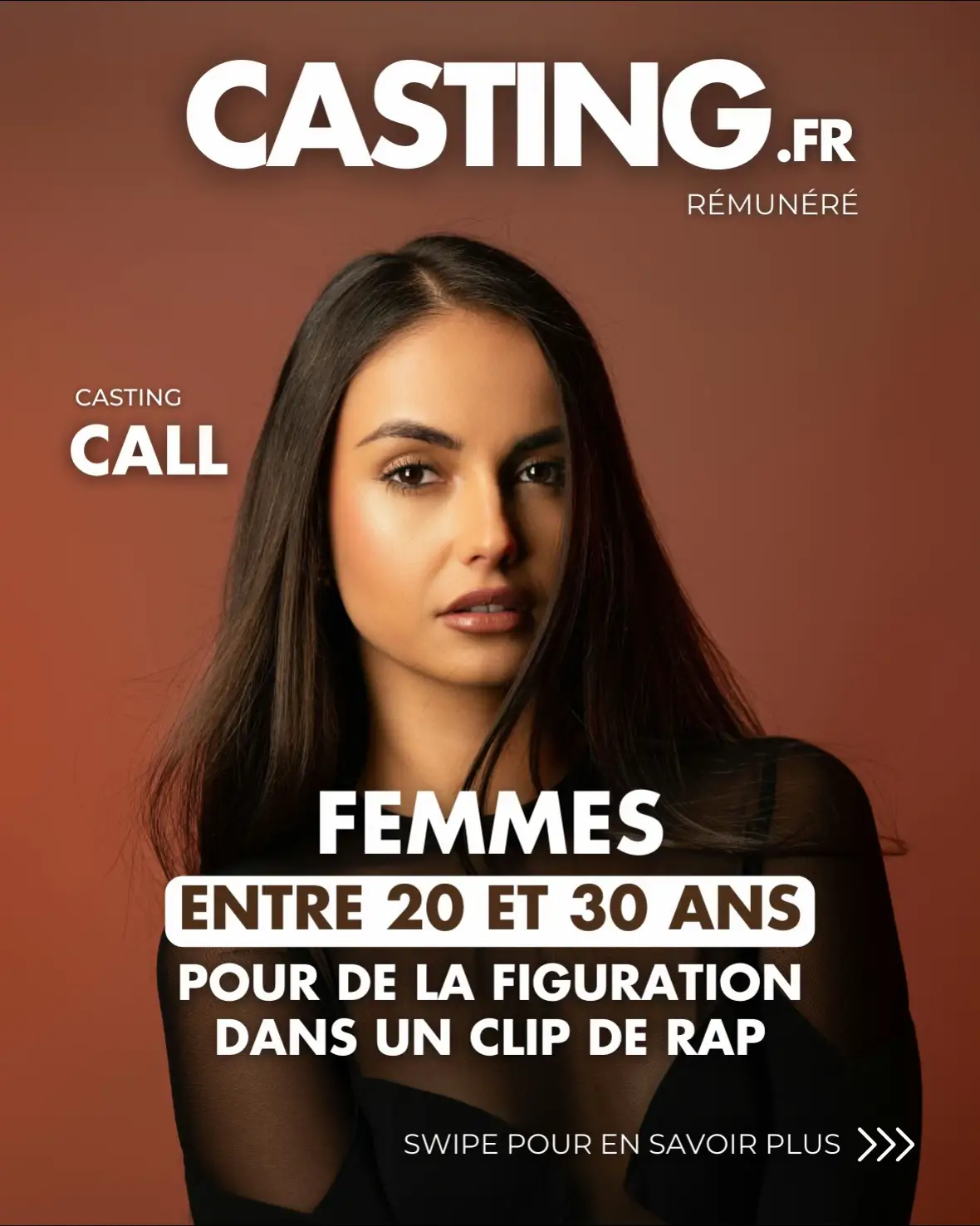 On recherche 5 jeunes femmes (20-30 ans) pour le tournage d’un clip de rap love 🎬🎶 Profils recherchés : 	•	1 femme pour le rôle principal (copine du rappeur), avec aisance en danse 	•	4 femmes figurantes, également à l’aise en danse 🗓 Date : samedi 26 septembre 📍 Lieu : proche de Paris 💰 Rémunération prévue Tu veux tenter ta chance ? 🔗 Postule dès maintenant sur Casting.fr. Le lien est en bio ! #casting #castingfr #castingcall #alertecasting #clipmusical 