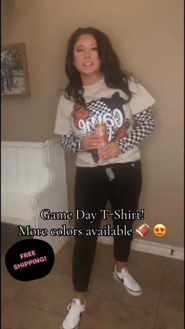 The cutest women’s Football T-Shirt!! So many color options!! #football #highschoolfootball #gameday #fridaynightlights #tiktokmademebuyit @Presidents Tees 