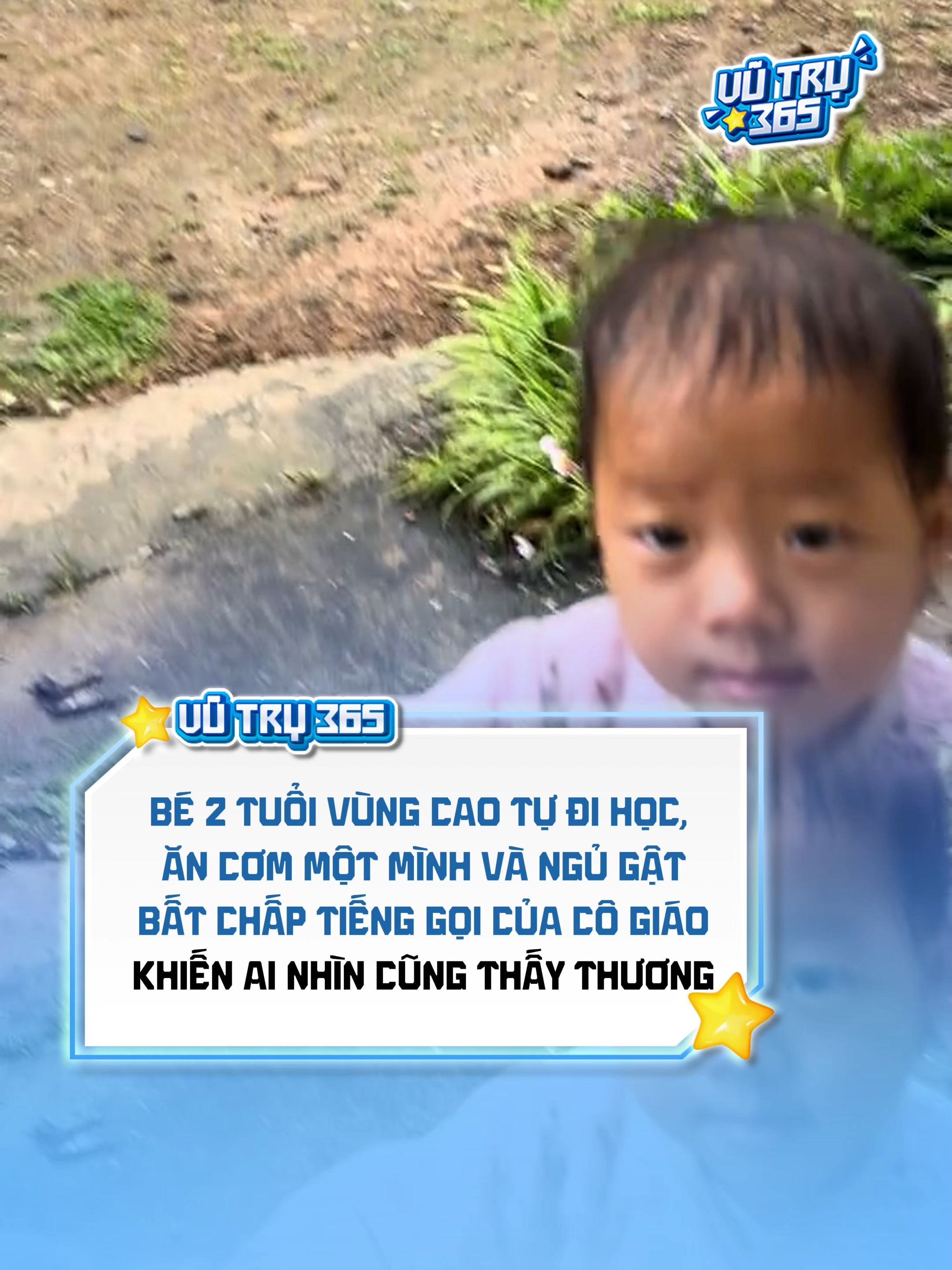 Khoảnh khắc bé 2 tuổi đi học sớm nhất lớp khiến ai nhìn cũng thấy thương #Vutru365 #giaitri #tiktokgiaitri