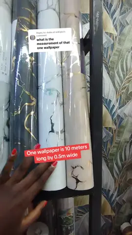 The measurements of one wallpaper is 10 meters long by 0.53m wide. Find us on 0️⃣7️⃣2️⃣7️⃣5️⃣4️⃣1️⃣0️⃣6️⃣3️⃣ #wallpapers #wallpaperskenya #wallpapersnairobi #wallpaperplug #tiktokkenya 