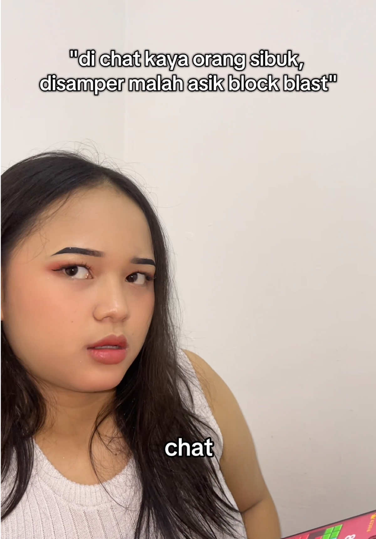 asik sama dunianya sendiri💔 #blockblast #hungrystudio #blockblastlove 