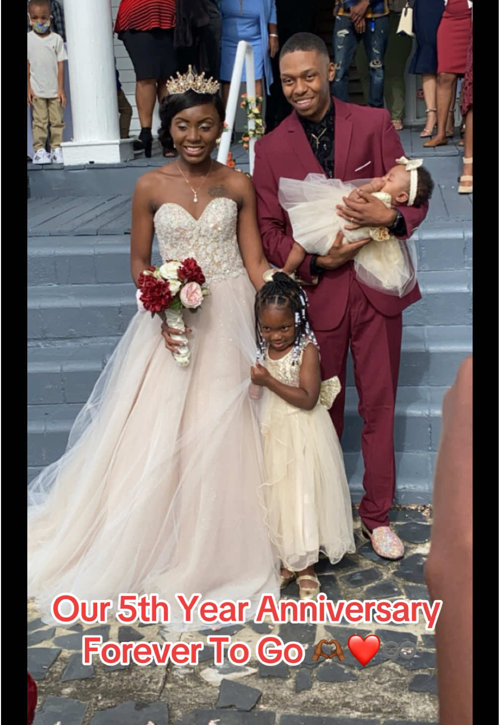 Today marks our 5 year anniversary💍 I wouldn’t have it any other way! You’re my heart, my joy, my sunshine on a cloudy day, my FOREVER LOVE 🫶🏾  May God continue to bless our marriage and our family ❤️ I love you until the end of time ♾️ #marriedlife #anniversary #forever #Love 
