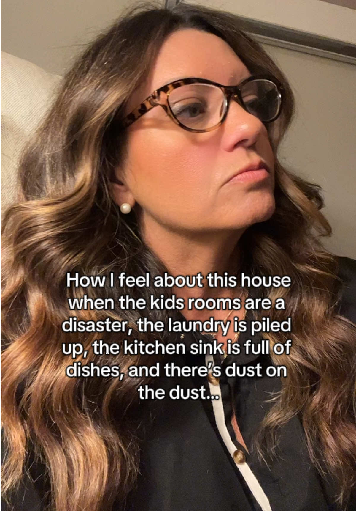 I hate cleaning this house. Dust, laundry, dishes, be gone!  #lipsync #tiktokmoms #momhumor #relatable #MomsofTikTok 