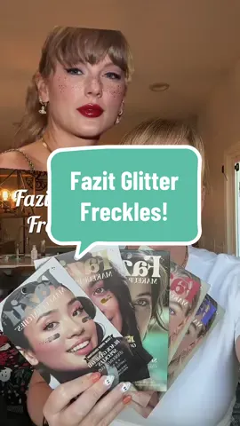 I finally got my hands on the Fazit viral glitter freckles that Taylor Swift wore! They now have a game day collection !!  I can’t wait to try them out on Sunday for the Chiefs game. Which ones should I try first? ##fazitglitterpatches##glitterfreckles##fazit##taylorswiftglitterfreckles##fazitgamedaycollection@@Fazit