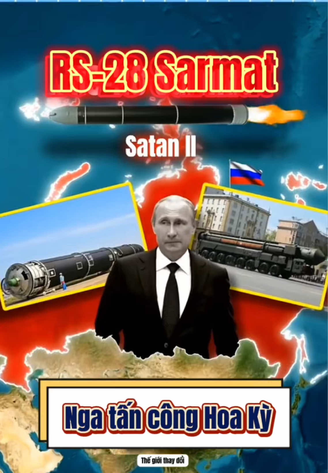 Điều gì sẽ xảy ra nếu Nga tung ra vũ khí mạnh nhất của mình vào Hoa Kỳ? #kienthucthuvi #russia #usa #viral #fyp 