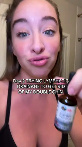 Also that’s my fire breathing 6 month old in the background if you were wondering hahah  I hope this works cause I feel like my jawline and double chin have gotten worse since having my baby  #lymphaticdrainage #lymphaticsystem #doublechin 