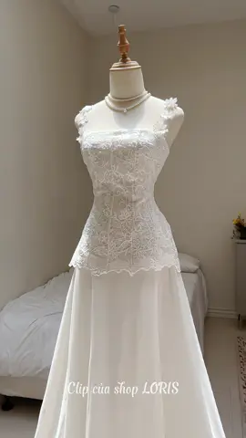Gợi ý 2 mẫu đầm trắng đi tiệc 💞💞💞 #lorisfashiondesign #loris #đầmdựtiệc 