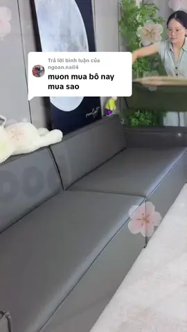 Trả lời @ngoan.nail4 siêu xinh siêu sang lại dễ dàng vệ sinh #xh #xhtiktok #changaxinh #khanphusofa #bocghesofa 