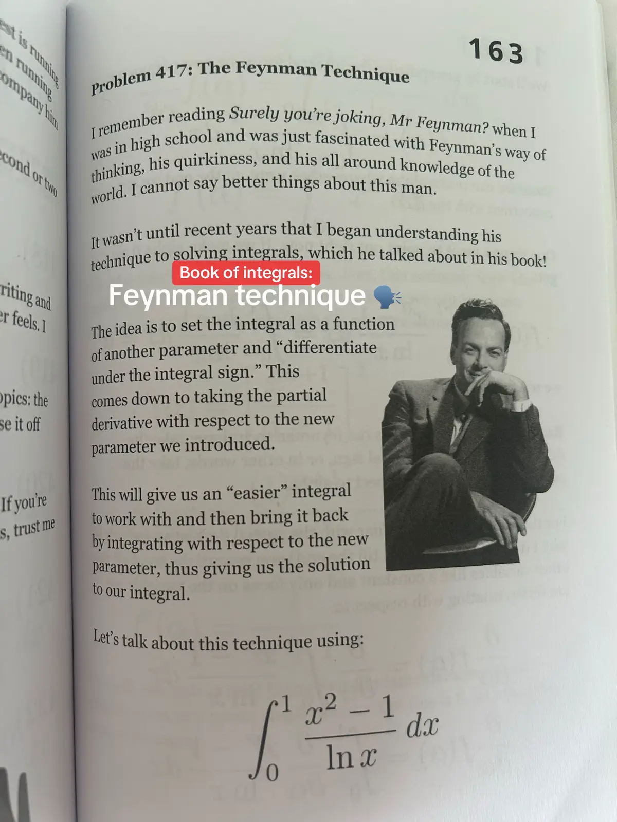 Please correct my notational mistakes please😭🤞🏼 #feynmantechnique #mathematics #fyp #foryoupagе #integration 