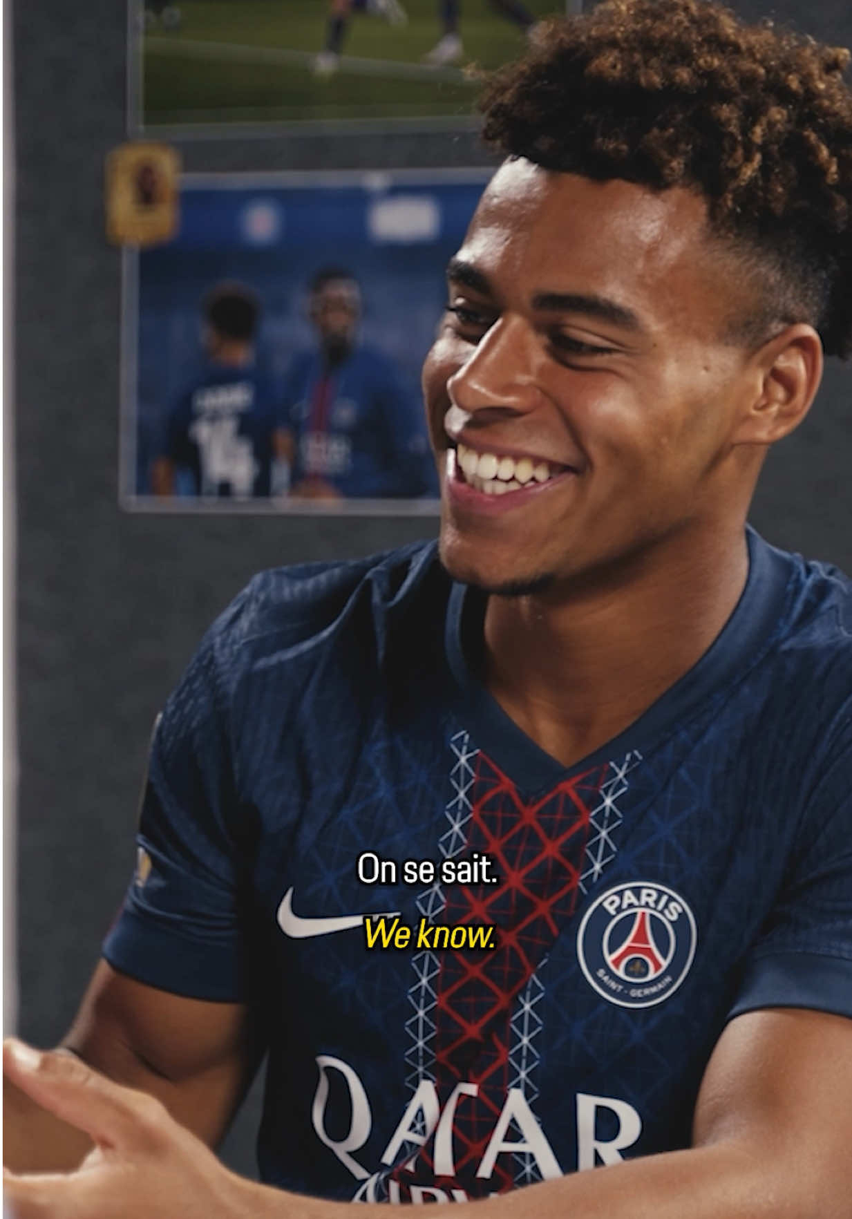 Doué reacts to his #FC26 rating. 🎮⚽🤣 @Aminematue @EA SPORTS FC 