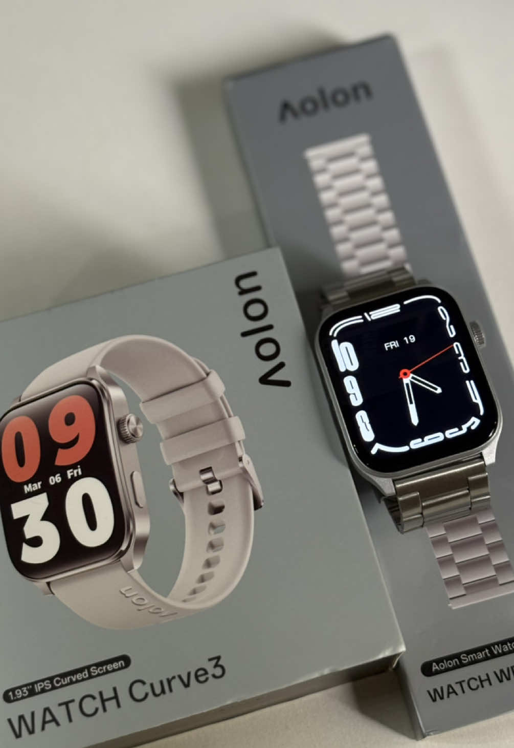 Level up your style with the Aolon Curve3 ⌚️ 1.93’’ IPS curved screen. #aolonwatch #watchband #smartwatch #smartwatchviral #fyppppppppppppppppppppppp 