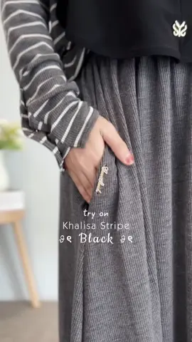 Khalisa stripe black ✨
