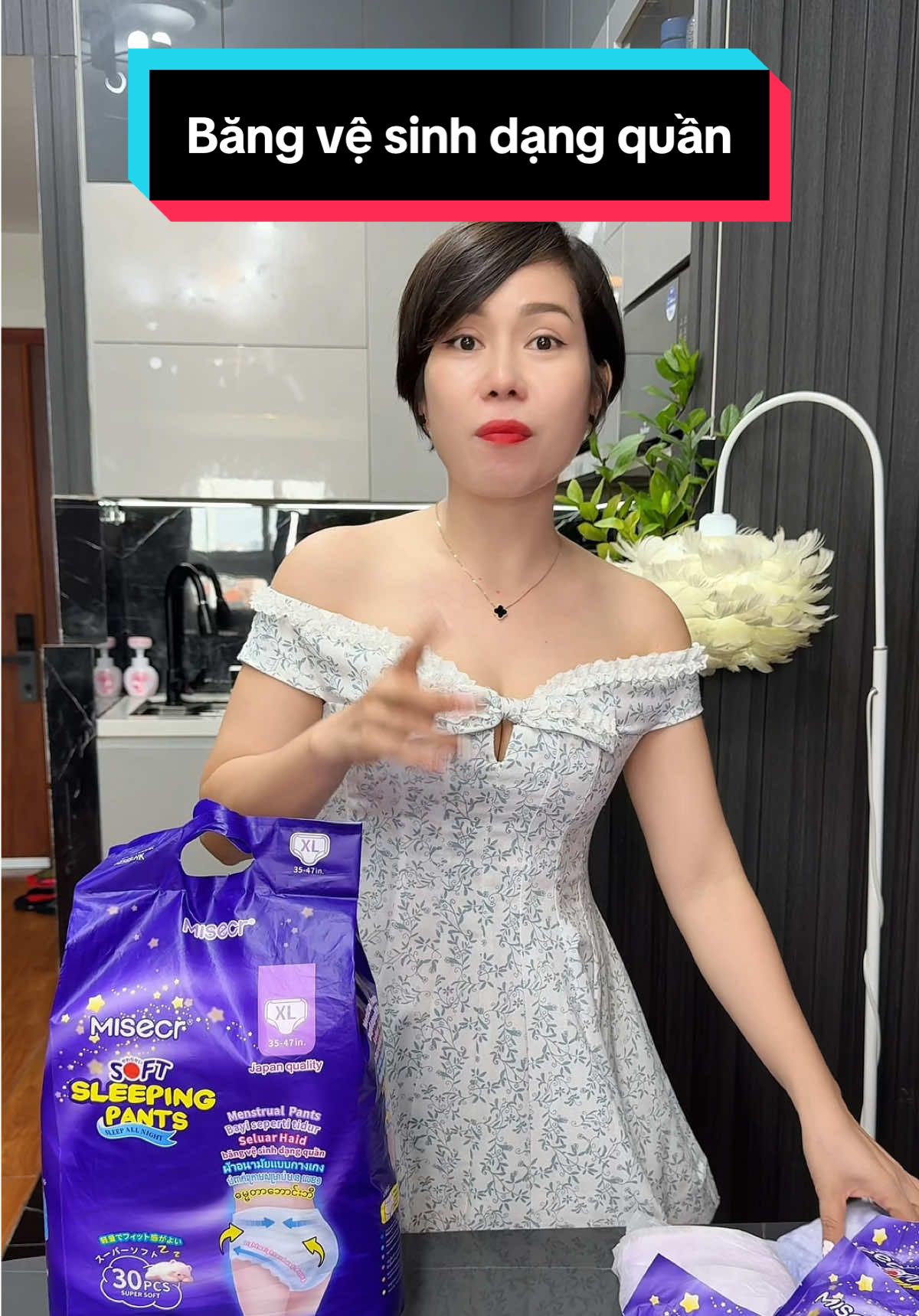 Băng vệ sinh dạng quần Misecr (30 miếng), chống tràn 360°, thoáng khí, phù hợp sử dụng ngày và đêm dành cho phụ nữ mang thai và sau sinh, Thích Hợp Cho Phụ Nữ #cindythuytichcuc #bangvesinh #quanbangvesinh #bangvesinhdangquan 