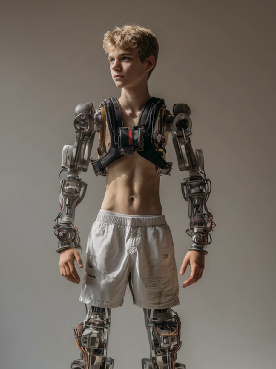 👀😅🫣😳 #handstand #boy #prosthetic #robotics #foryou 