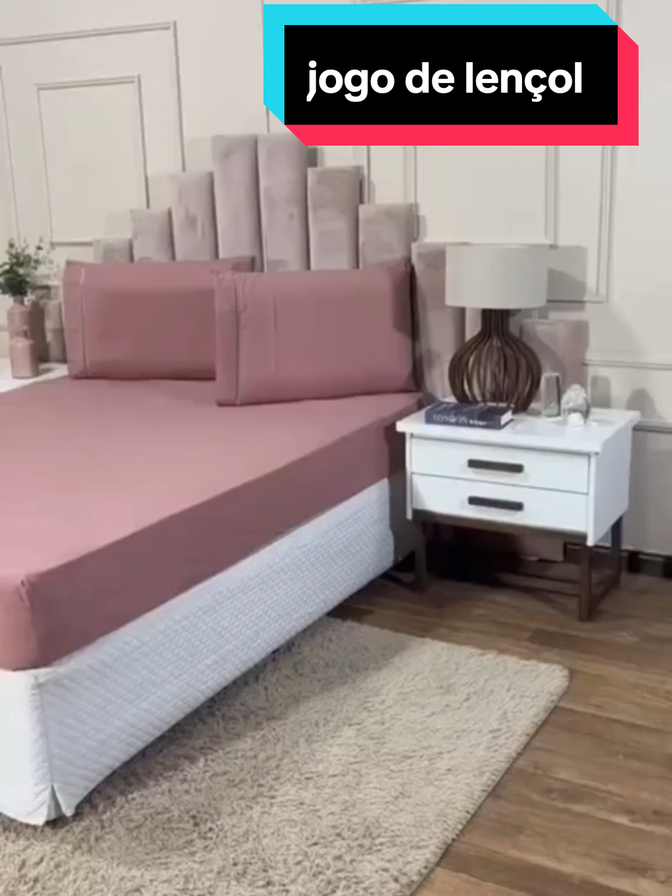 Jogo de Lençol 03 Peças 400 Fios Cama Casal Queen Micropercal Ponto Palito #jogodelencol #lencol 