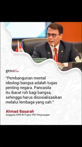 Anggota Komisi XIII DPR  RI, Ahmad Basarah mendorong Baleg DPR percepat pembahasan Rancangan Undang-undang (RUU) Badan Pembinaan Ideologi Pancasila (BPIP). Pancasila merupakan dasar negara, ideologi pemersatu, dan cita hukum bangsa yang harus hadir dalam kehidupan berbangsa. #pdiperjuangan #dprri #ahmadbasarah #ruu #bpip 