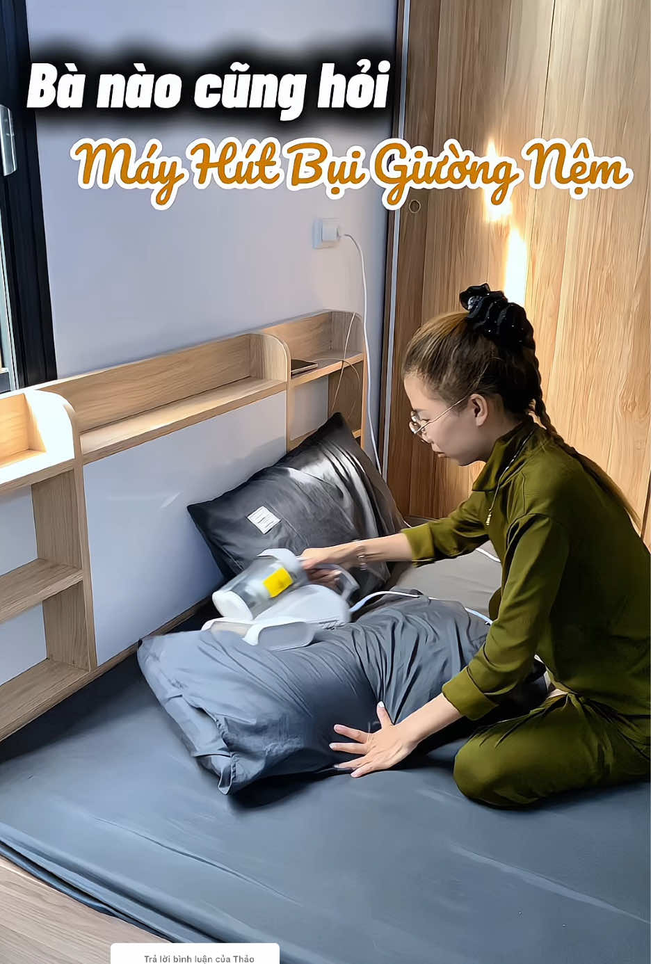 Trả lời @Thảo Tâm88 🐍 Máy tui dùng đây nha mấy bà 😊 #xuhuong #thuythichmuado #thuỳ_mua_rồi_review #ttlktiktokshop #Máy_hút_bụi_giường_nệm_Tjean 