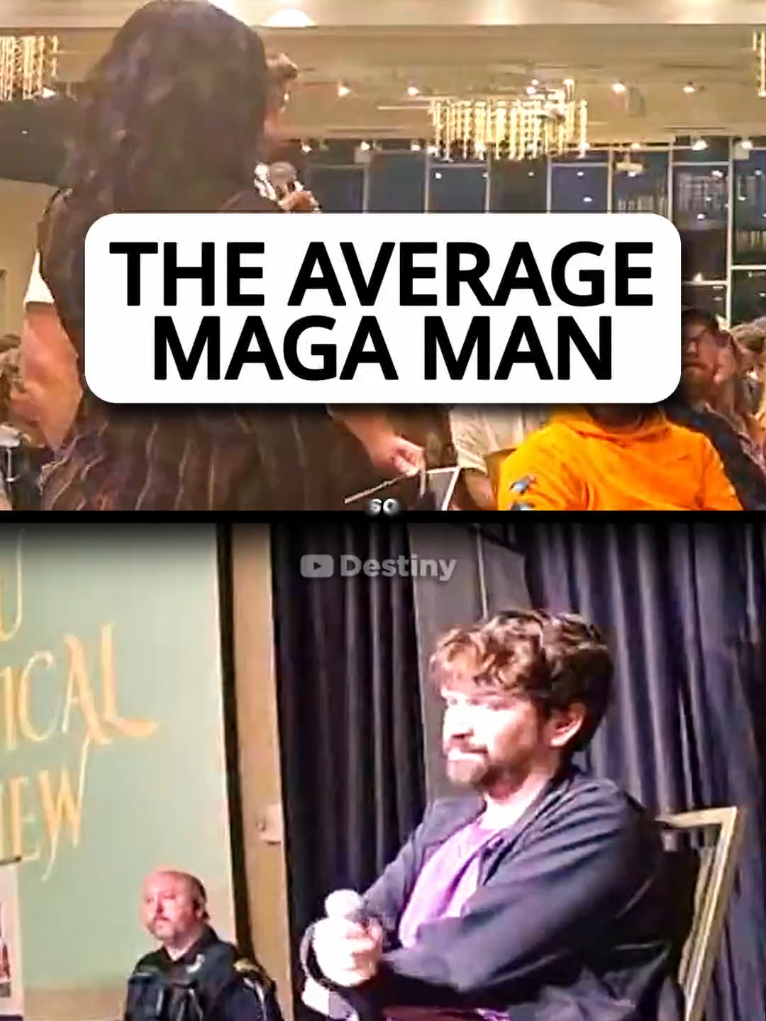 This is the average MAGA man | Destiny debates at the Unf*ckamerica Event #destiny #destinydebates #destinydebatehighlights #charliekirk #conservative #liberals #trump #democrats #maga