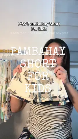 Grabe sa 39 pesos mi! Check out ko na agad bago kapa maubusan. Disclaimer: Price may change anytime #shortforkids #pambahayshort #kidsootd #shortpambahay #momoftiktok 