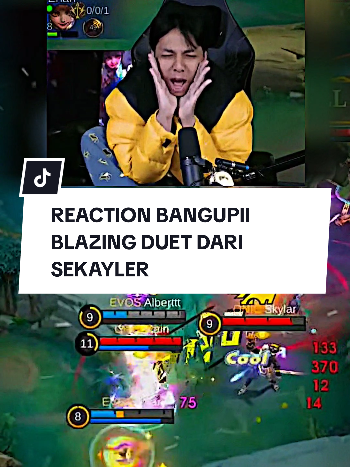 Reaction Bang Upiii Melihat Blazing Duet From Skylarrrrr 🔥🥶🤩 #MLBBNEXT2025 #NEXTJagoanMabar #onicskylar #skylar #onicesport 