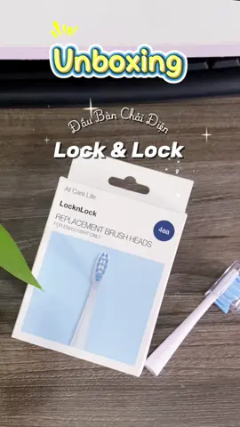 Chỉ 1xx set 4 đầu bàn chải điện thay thế dùng cả năm nhé Định kỳ 3 tháng là chúng ta phải thay đầu bàn chải 1 lần ròiiii 😊😊 #yunreviewne #daubanchaidien #locklock #unboxing #review 
