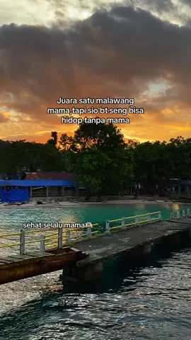 Wajib sehat mma😘🤍#epyepe #ambonpride🏝🔥 #sunset #statuswa #katakatabuatibu 