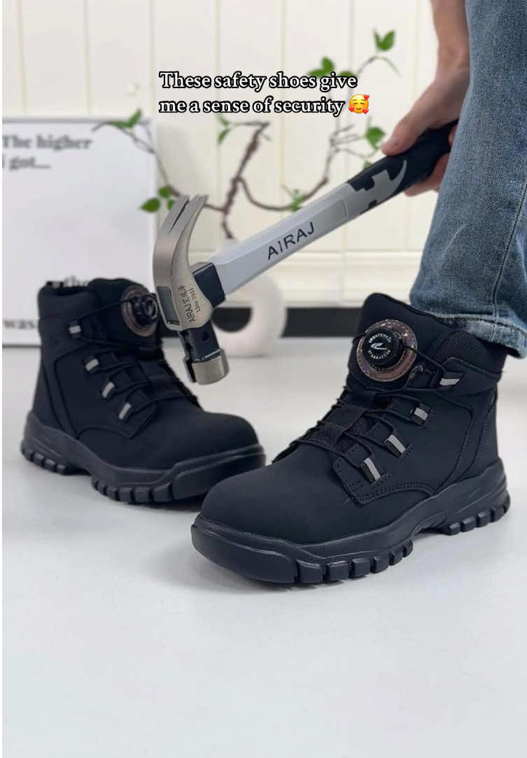 Men’s Steel Toe afety Shoes 🔨🥾  #menshoes #workboots #workshoes #safetyshoes #safety #SafetyFirst #boot #shoes #spotlightfinds #TikTokShop #tiktokshopsummerturnup  