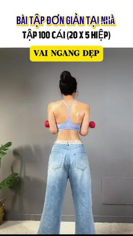 Các bài tập nâng tạ tại nhà mà các bạn nữ nên tập nhé #tapluyenmoingay #giammo #tapgymtainha #tatapgym #eothondangdep 