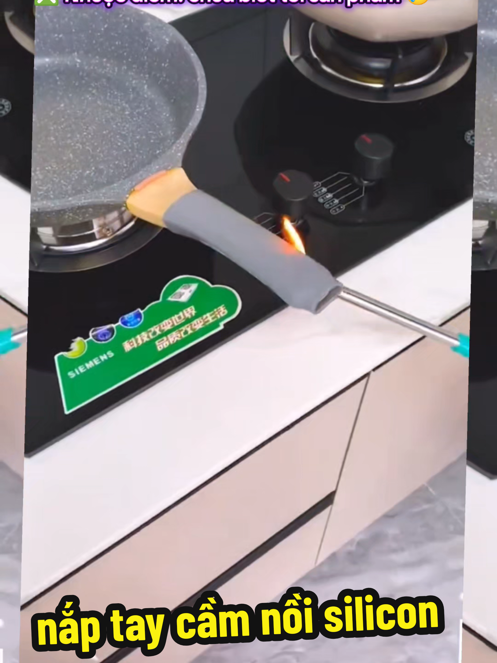 nắp tay cầm nồi silicon, bọc cán xanh nồi chống bỏng  #ngoctrainhiem #dodungnhabep #naptaycamnoisilicon #boccanxanhnoichongbong 