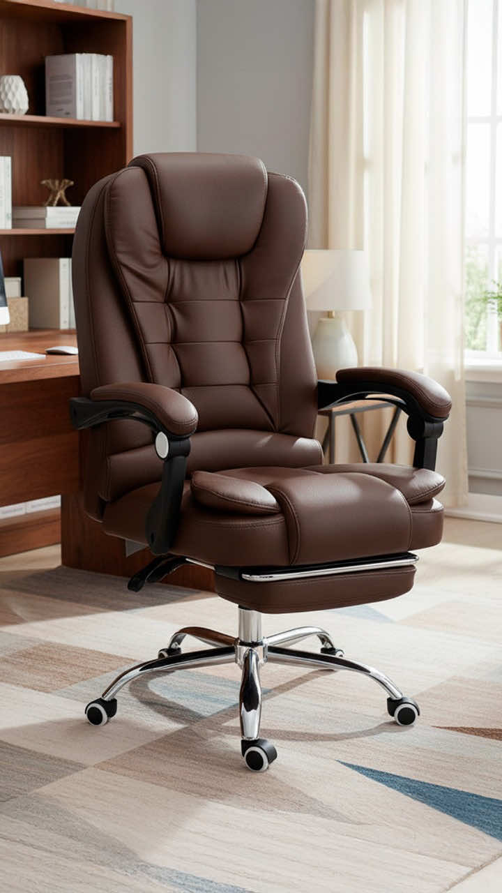 Conforto e tecnologia em um só lugar! Cadeira Presidente com 7 pontos de massagem ✅ Apoio para os pés retrátil ✅ Encosto reclinável até 170° ✅ Couro sintético premium 🎨 Disponível em diversas cores 👉 Consulte nossa página e descubra a sua! #cadeirapresidente #mercadolivre #cadeiradeescritório #homeofficeideas #cadeiracommassagem 