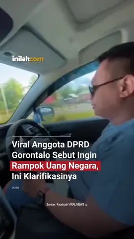 lagi viral anggota DPRD Gorontalo  ngomong mau ngrampok duit negara mau memiskinkan Rakyat  setelah viral ujung ujungnya minta maaf segampang itu kah... gimna sob apakah orang ini mau di maafkan ata di adili biar pecat