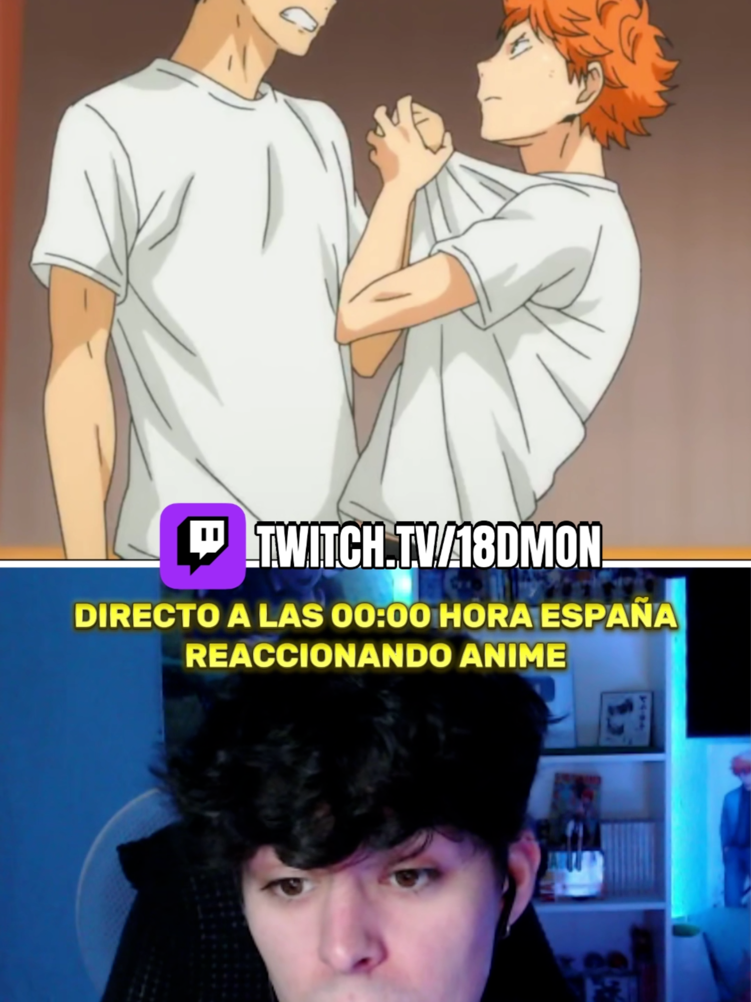 HINATA Y KAGEYAMA SE PELEAN Y TERMINAN LOS NOVIOS A GOLPES #reaccion #Anime #haikyuu #shoyohinata #streamer