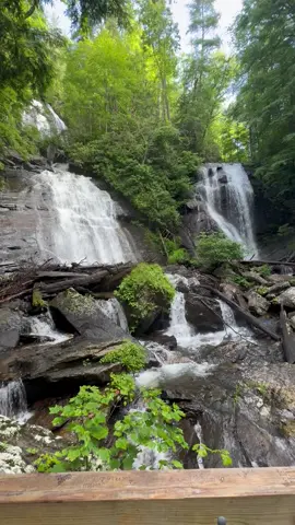 Anna Ruby Falls in Georgia #fyp #nature #waterfall #Hiking #travel 