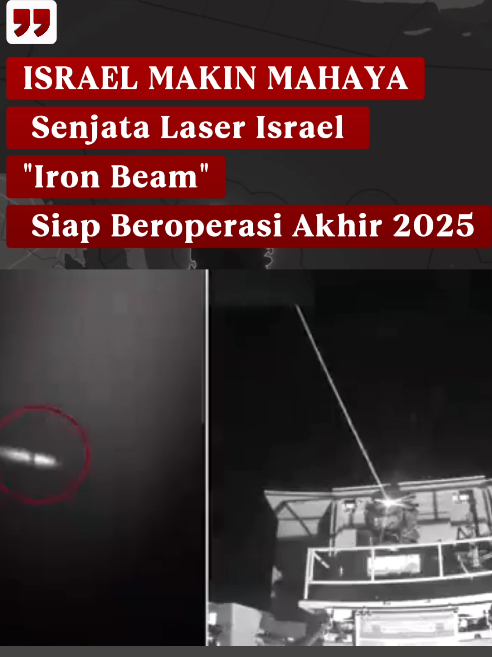 Bahaya Senjata Laser Israel 