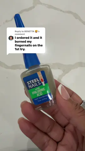 Replying to @BENETTA 🦁 #nail #nailhardener #steelnails #nailrecovery 