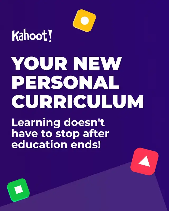 ✨Your new curriculum starts here!✨ Learning doesn’t stop after school. With kahoots and courses on everything from professional development to art, mindfulness, and AI, you can build a curriculum that fits your life. 💻 Professional development 🎨 Art & culture 🧘 Mindfulness & wellbeing 🤖 AI & tech Keep learning fun, interactive, and motivating 📚 What’s going in your personal curriculum this year? #backtoschool #yourpersonalcurriculum #personalcurriculum #studytok #kahoot 