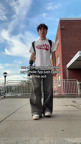 haha: tee thrifted, wide leg jeans from 7th.Lment on ig, shoes are adidas superstars #relatable #OOTD #outfitsinspo #fashion #collegelife 