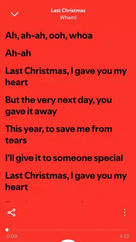 last christmas by WHAM #wham #christmas #spotifylyrics #popularsong #christmassongs 
