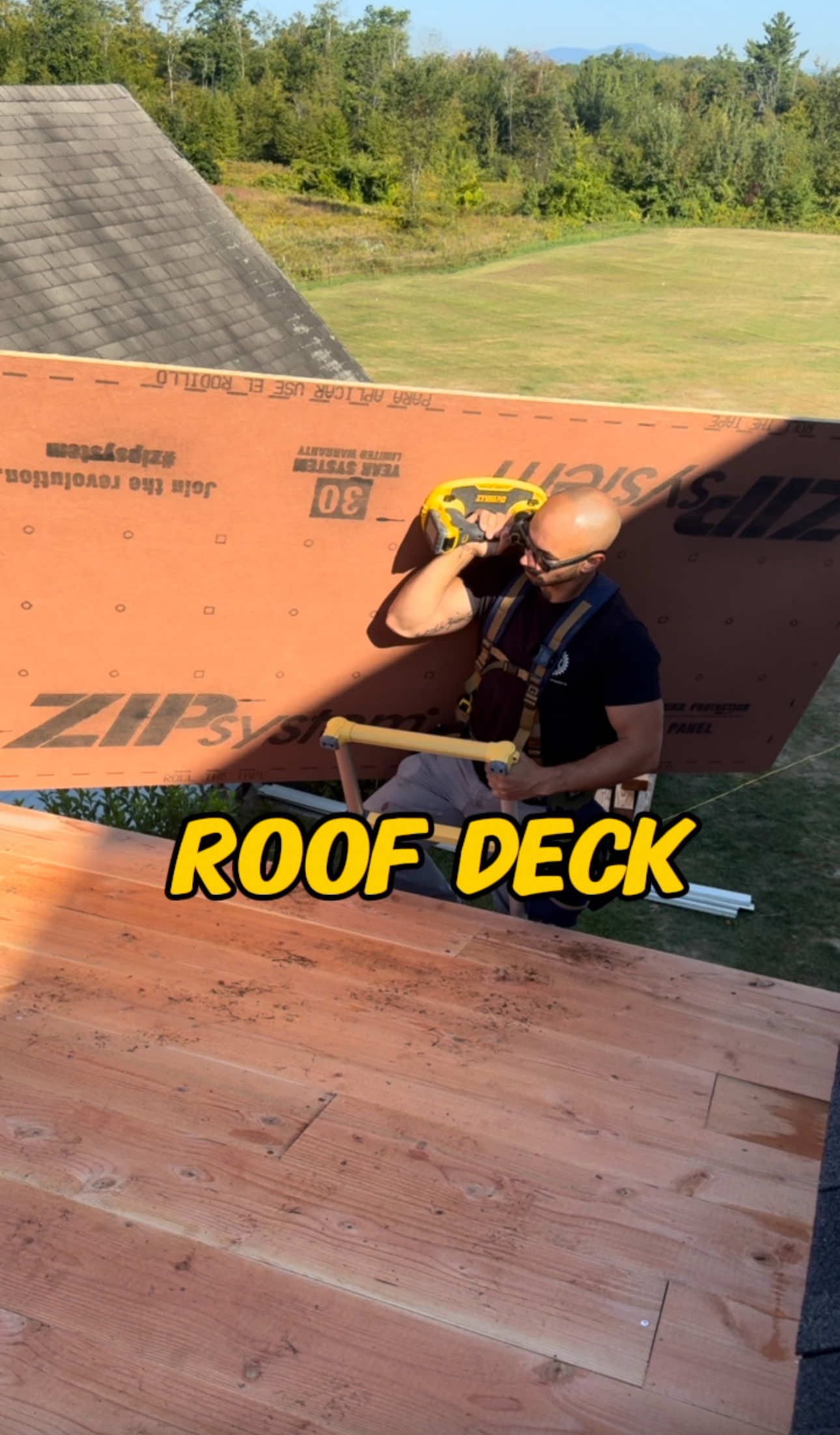 Roof deck- solo.  Tired of 40-hour weeks just to barely scrape by? I built a highly successful business as a one-man show—and I’ll show you how. The Blue Collar Blueprint is your no-fluff, step-by-step guide to starting a business that actually works. Stop grinding for someone else. Start building the life you want. 🔗 Link in bio. #remodel #construction #contractor #DIY #carpenter   