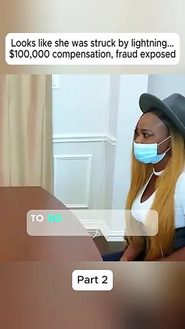 Looks like she was struck by lightning...$100,000 compensation, fraud exposed 2 #videoviral  #scam  #woman  #tiktok 