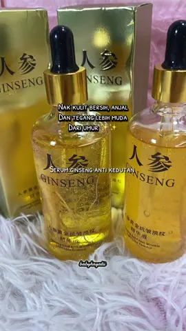 #tiktokmalaysia #tiktokshop #fypシ゚viral #ginseng #antikedutan  Serum ginseng harga tak masuk akal geng , nak cantik cepat grap ✌🏽