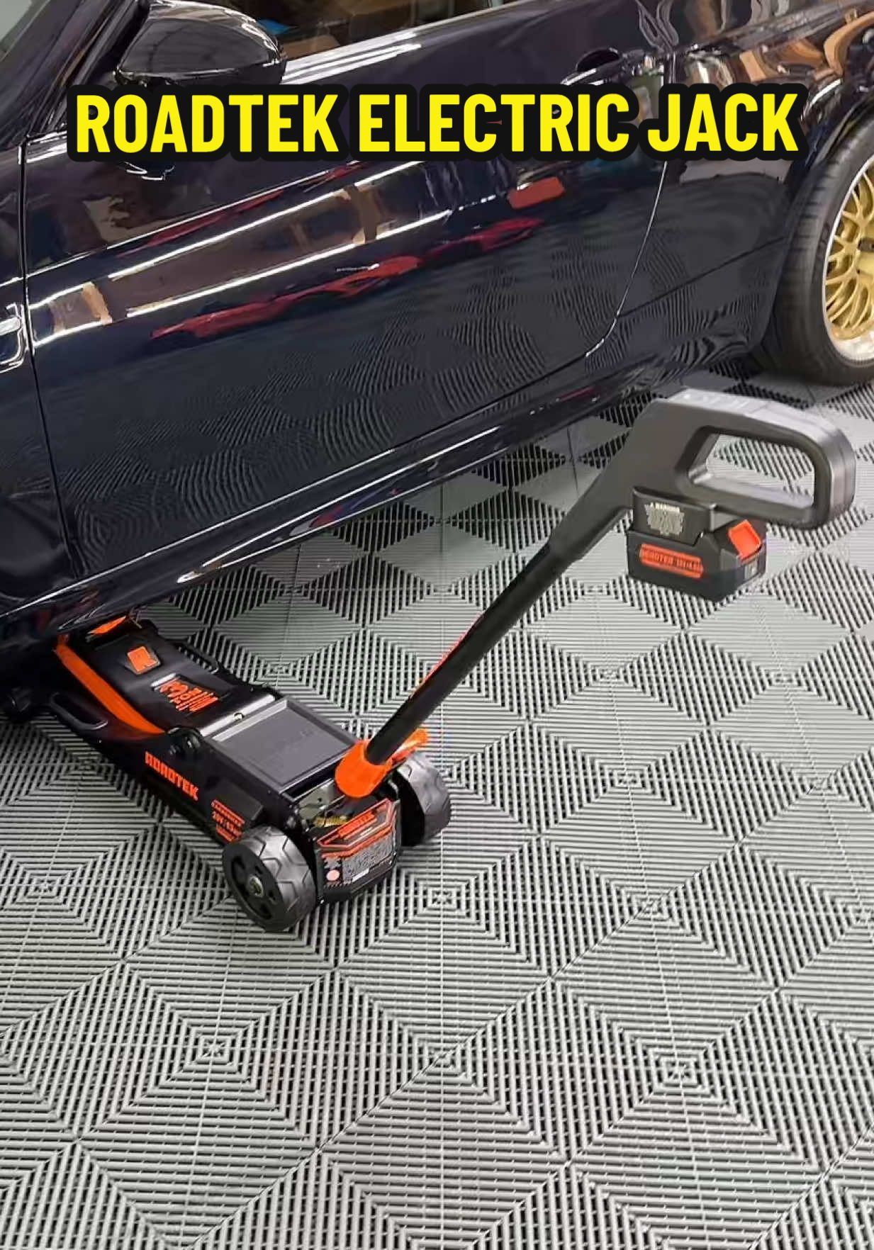 Replying to @Bigurb65 Lift smarter, not harder 🚗⚡ The ROADTEK 3 Ton Electric Floor Jack makes car maintenance effortless, low profile design, 6000 lbs capacity, and quick hydraulic lift powered by a rechargeable battery. Built for garages, shops, and serious car enthusiasts. 🛠️🔥 #CarTools #MechanicLife #GarageSetup #FloorJack #HydraulicJack     