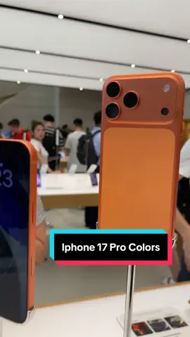 First look of the New Iphone 17 Pro Models 👀 🟠⚪️🔵