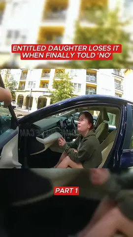 Entitled Daughter Loses It When Finally Told 'No' #cops #copsoftiktok 