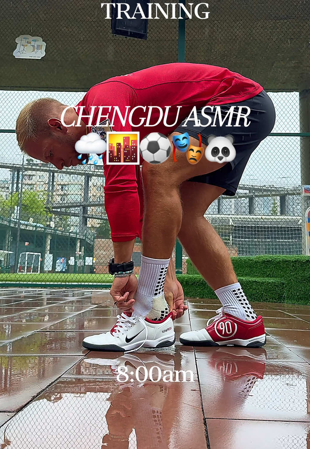 Just listen…🌧️⚽️🎭🐼 if you know me, you know I can barely eat a buffalo wing.. 🥵😂 but I survived the spiciest Chengdu hot pot 👏 🏆 Chengdu - What a vibrant city! The kids at training were amazing, had the experience of a lifetime to see baby giant pandas 🐼 in person, and full circle for our tour to see the Sichuan Opera with face changing 🎭 China is a huge beautiful place and we will definitely be back to experience more someday soon 🙏 #asmr #football #footballasmr #chengdu #soccerasmr  