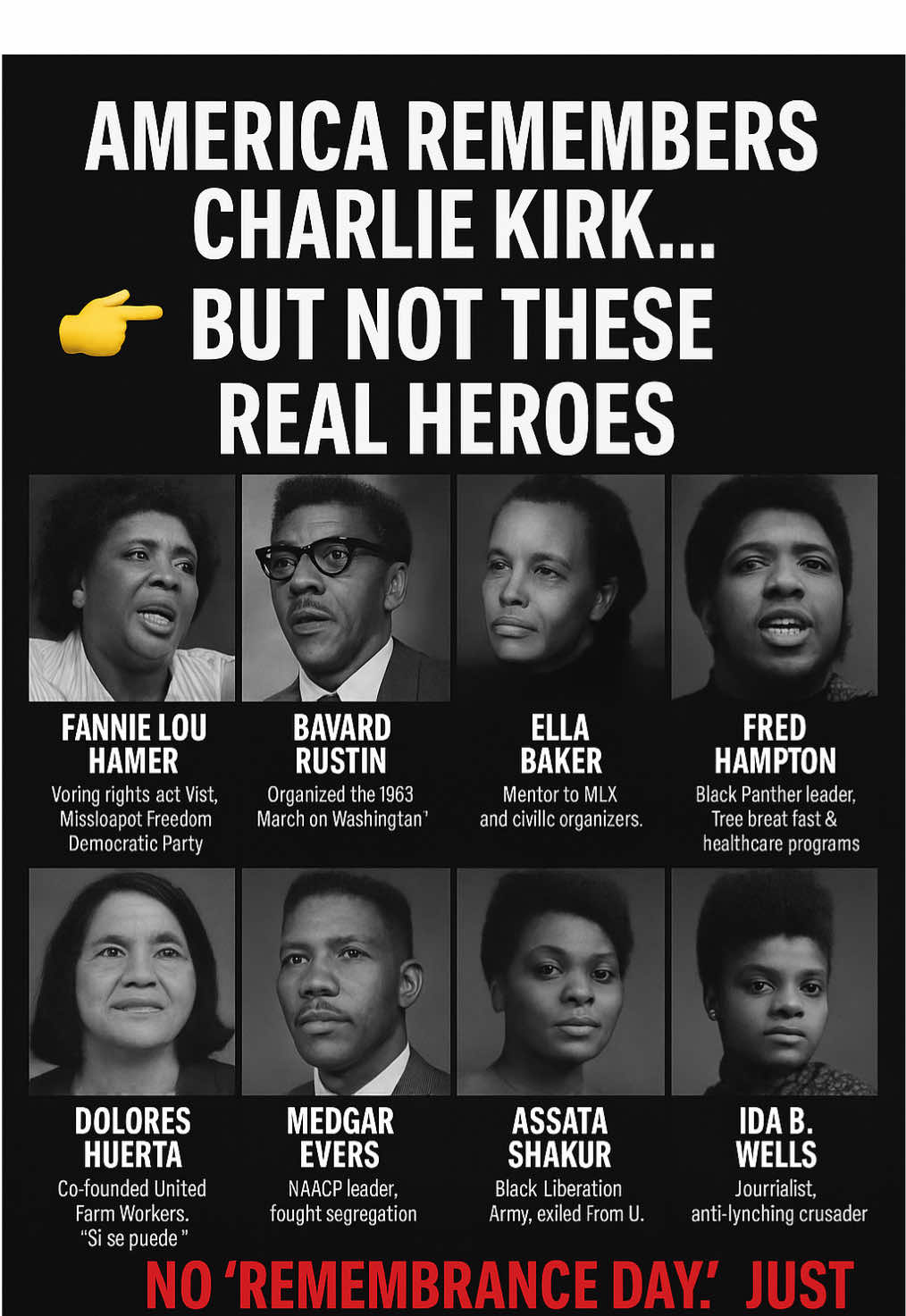 No remembrance day. Forgotten by power. #RealHeroes #CivilRights #HistoryMatters #ProgressiveTok #ForYou 