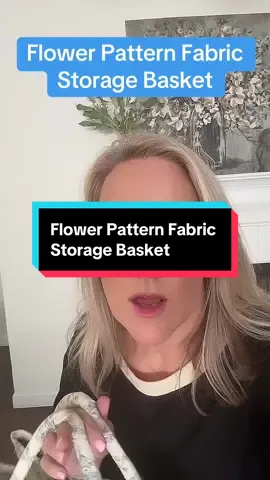🩷🩷Flower Pattern Fabric Storage Basket🩷🩷#StorageBasket #Bag #TikTokBlackFriday #StorageIdeas #Christmas