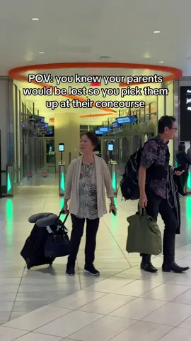 Parenting our parents is a full time job 🥹  #airportpickup #parentsbelike #airportlife #parentsoftiktok 
