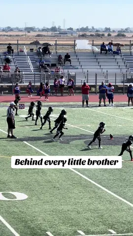 My guys 6 & 70 💙 #football #bigbrotherlove #littlebrotherhoals #youthsports #fyp 