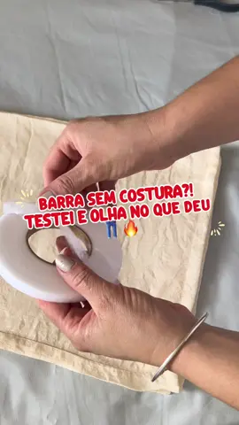 Fita Instantânea Dupla Face para Barra de Calça. #fitabainha #costurafacil #bainha #bainhadecalça 